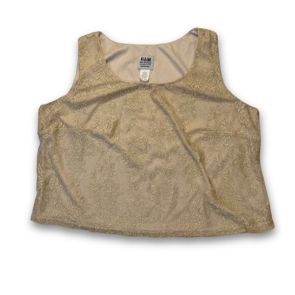 New With Tags Vintage Plus Size Sparkly Tank Top | Women's 22W | R&M Richards - Picture 2 of 7